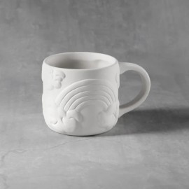Ceramic Bisque Rainbow Mug in Ceramic Bisque - Case of 6